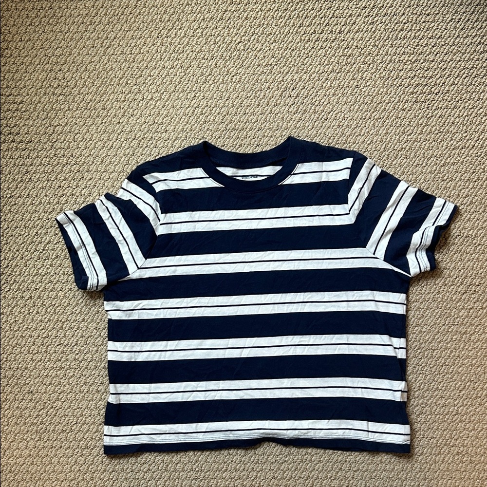 Madewell Softfade Cotton Boxy Crop Tee